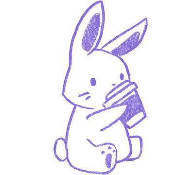 Artwork thumbnail, Bunny Coffee (Purple) by iiLita