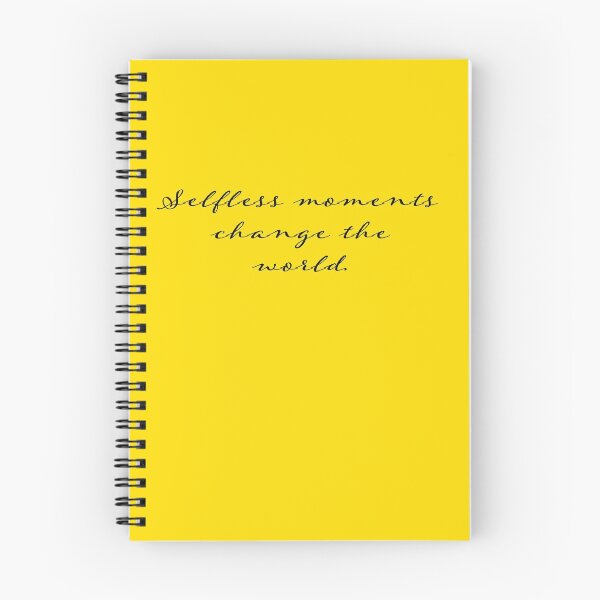 Item preview, Selfless Moments Change the World (Yellow Theme) designed and sold by My Righteous Apparel.