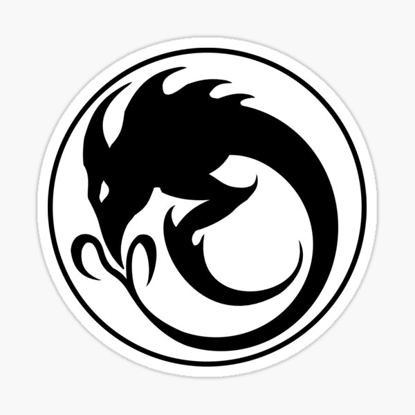 Artikel-Vorschau von Splitter Ouroboros Symbol -Black-, designt und verkauft von ChronoStar.