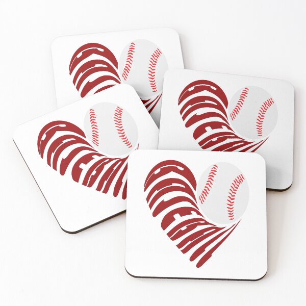 Item preview, Baseball love design artistic Design red & white designed and sold by BRtisticDesigns.