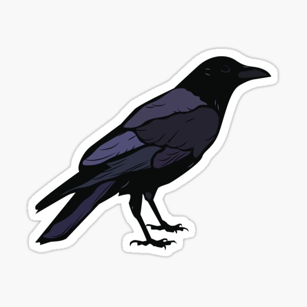 Crow Stickers Roll For Scrapbook Raven Bird Stickers For - Temu