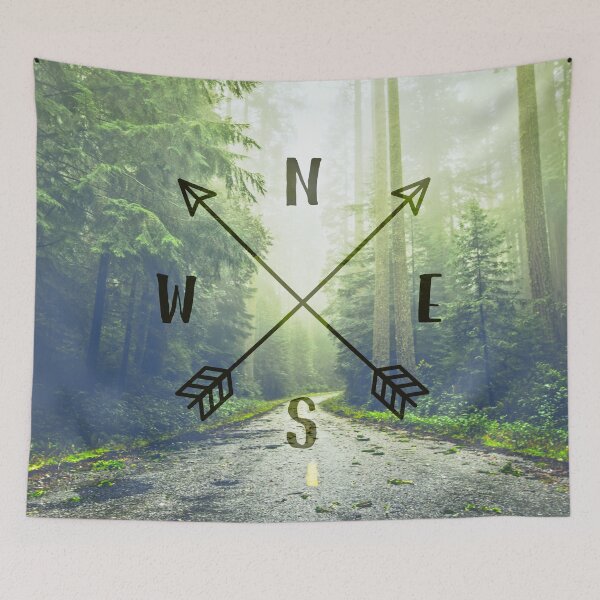 Item preview, Forest Mountain Compass in the Redwoods - Find Your Way Home Adventure designed and sold by artcascadia.