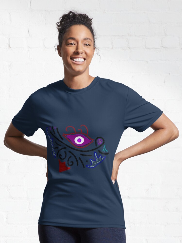 Alternate view of M.I. #1 |☼| Rustic Tribal Cyclops Insignia Active T-Shirt