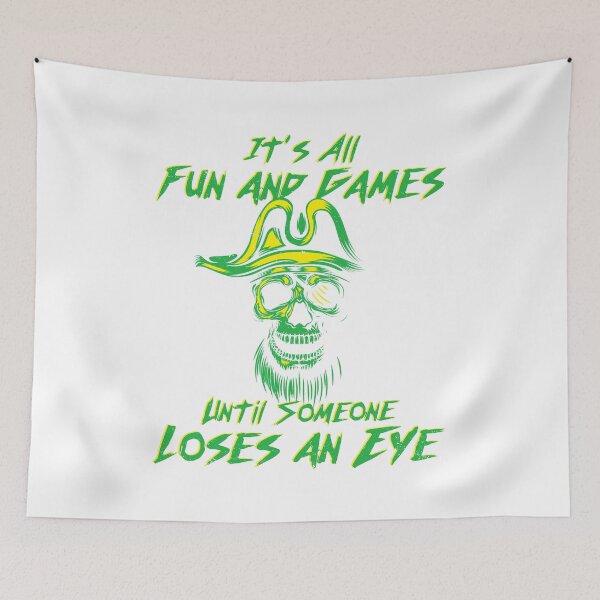 Item preview, Pirate "Fun And Games" Quote T-Shirt designed and sold by festivalshirt.