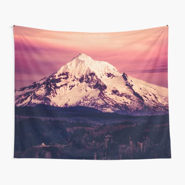 Pink mountain tapestry new arrivals