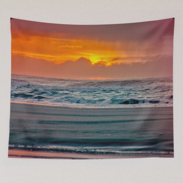 Item preview, Ocean Sea Beach Water Clouds at Sunset - Pacific Coast Highway designed and sold by artcascadia.