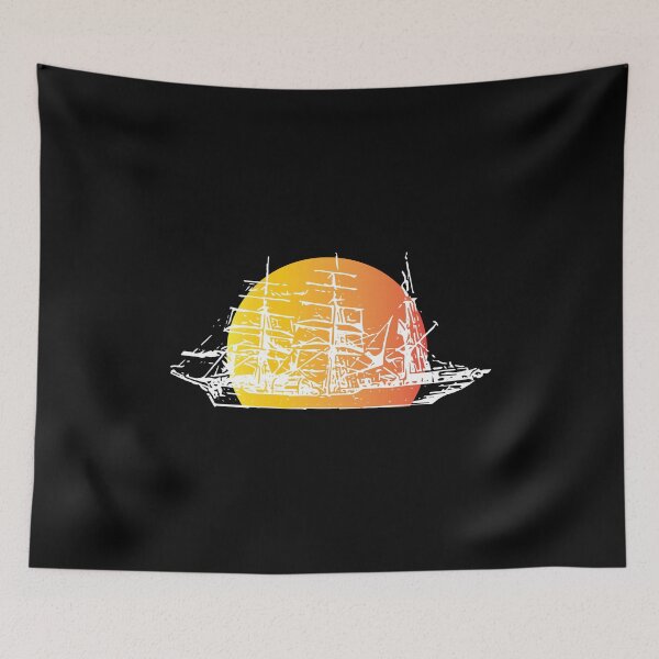 Item preview, Ship Sailing to Sunset Clipper Boat Paradise designed and sold by KNUXX Shop.