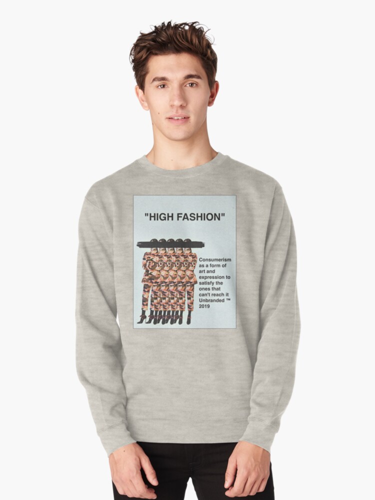 high fashion sweatshirt