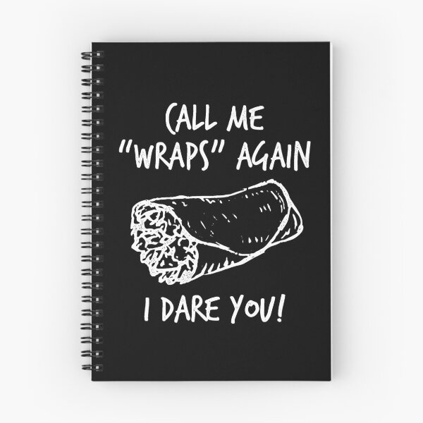 Item preview, Call Me Wraps Again - Funny Burrito Saying (v1) designed and sold by BlueRockDesigns.