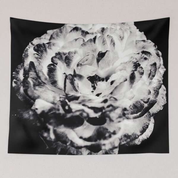 Item preview, Floral Flower Art - Retro Rose Black and White Vintage Flowers designed and sold by artcascadia.