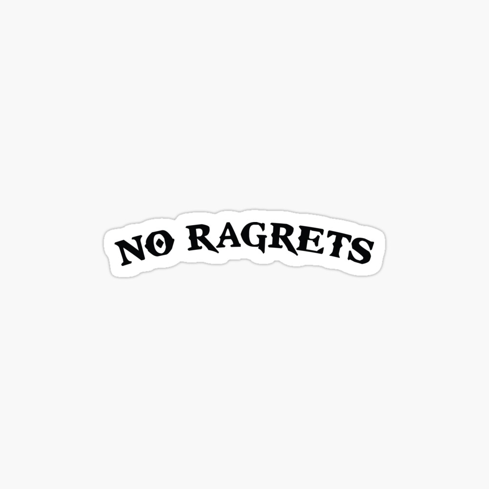 No Ragrets Mispelled Regrets Tattoo