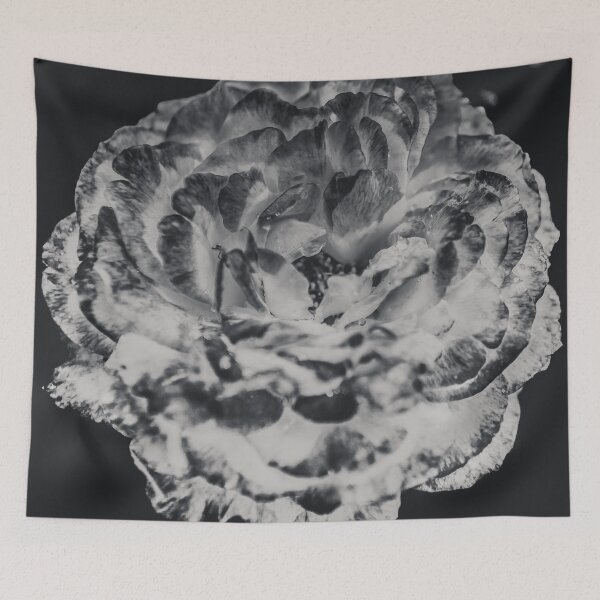 Item preview, Floral Flower Art - Retro Rose Black and White Vintage Flowers designed and sold by artcascadia.