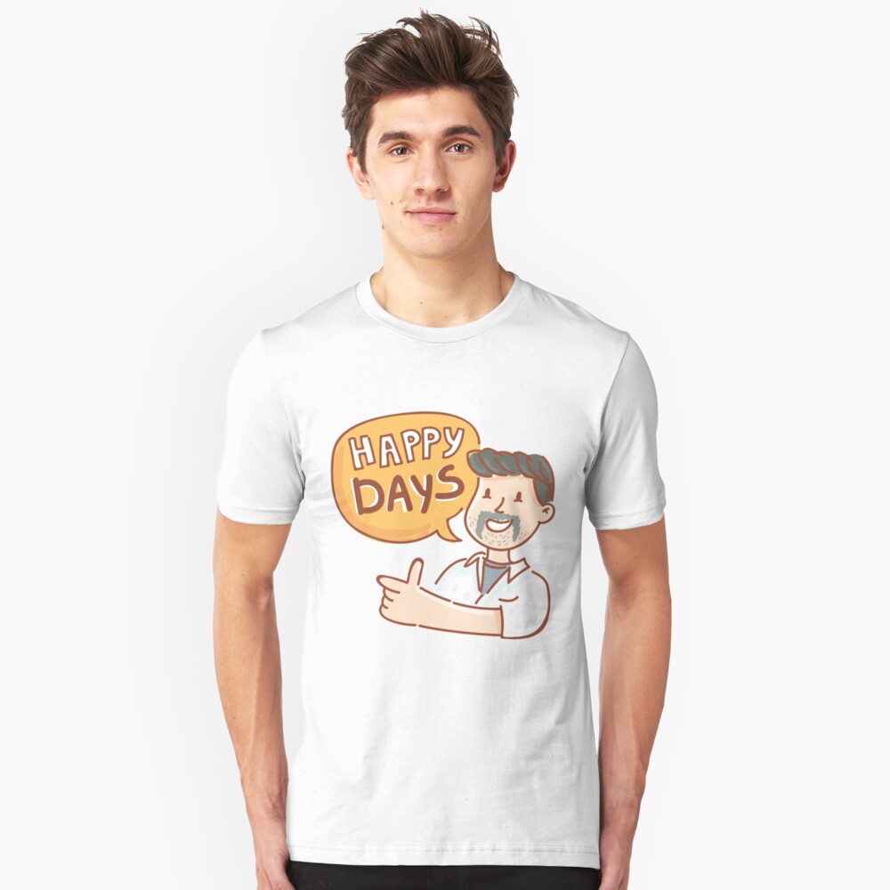 Happy Days by AussiEmoji™ Australia Slim Fit T-Shirt