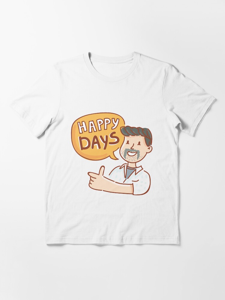 Alternate view of Happy Days by AussiEmoji™ Australia Essential T-Shirt