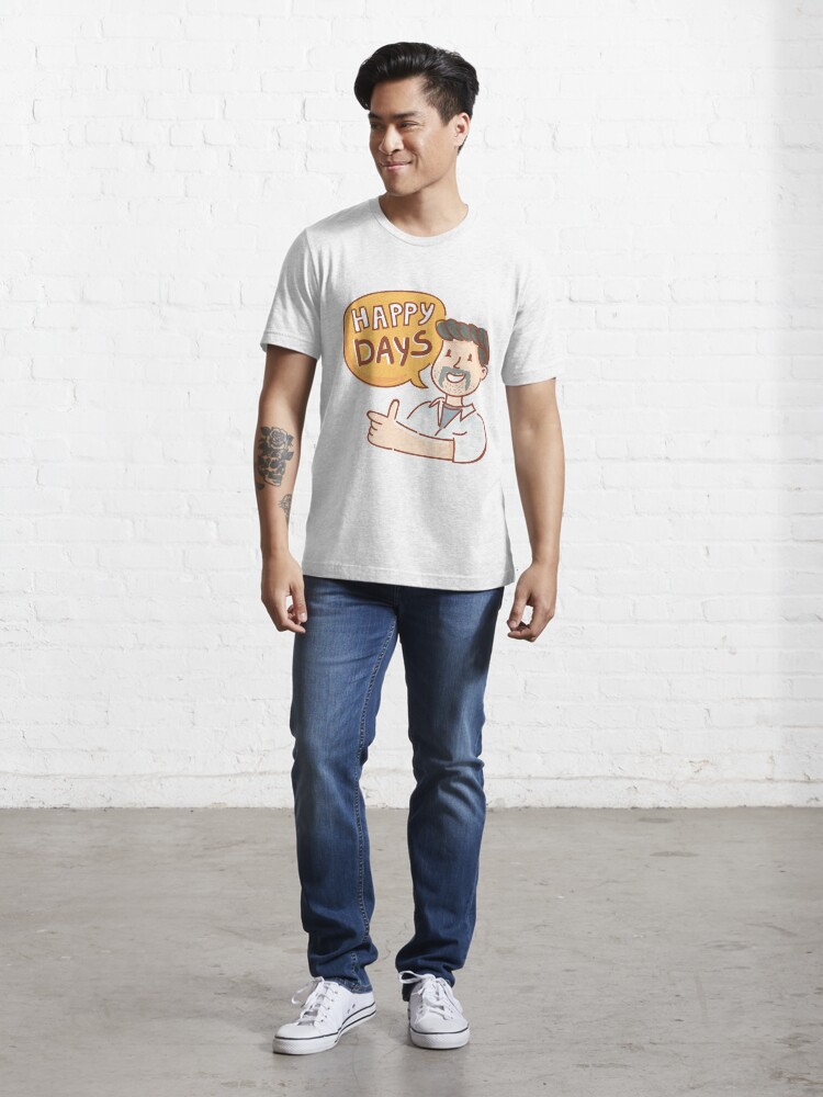 Alternate view of Happy Days by AussiEmoji™ Australia Essential T-Shirt