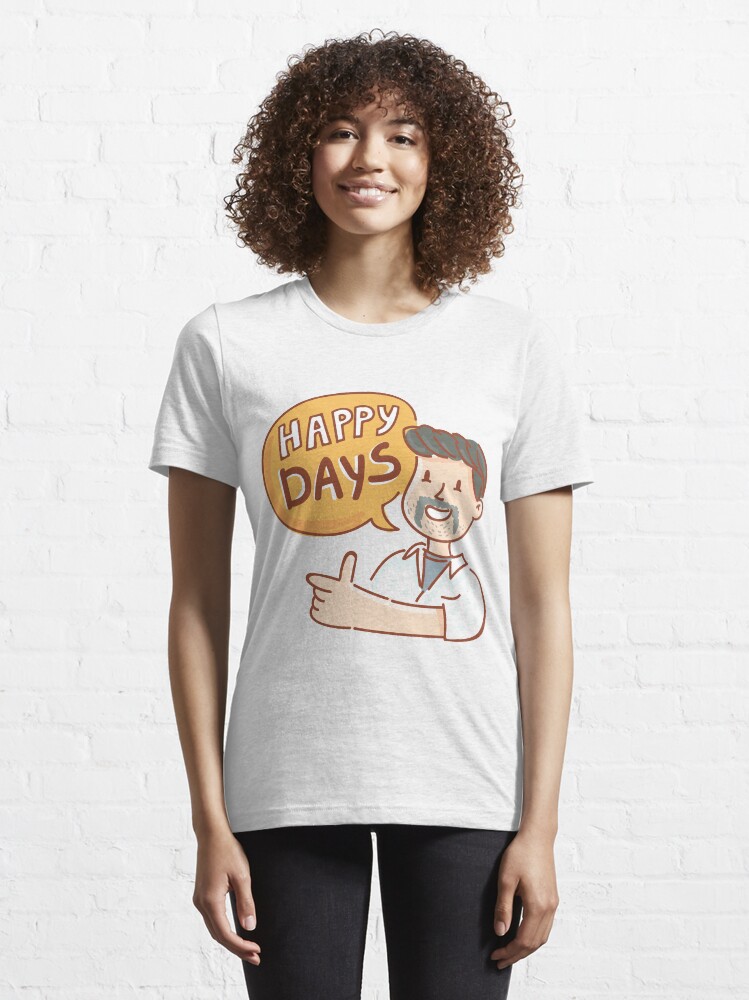Alternate view of Happy Days by AussiEmoji™ Australia Essential T-Shirt