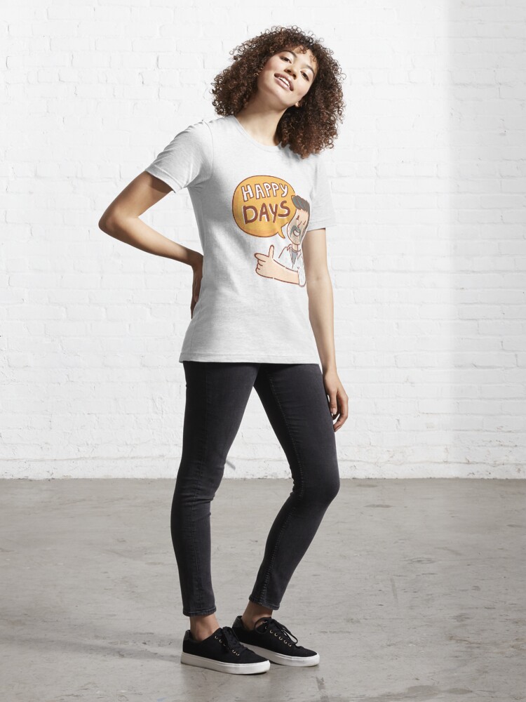 Alternate view of Happy Days by AussiEmoji™ Australia Essential T-Shirt