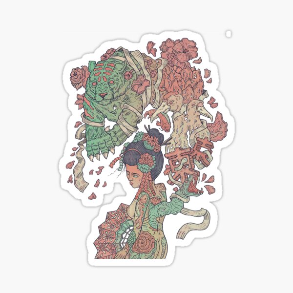 Geisha Sticker