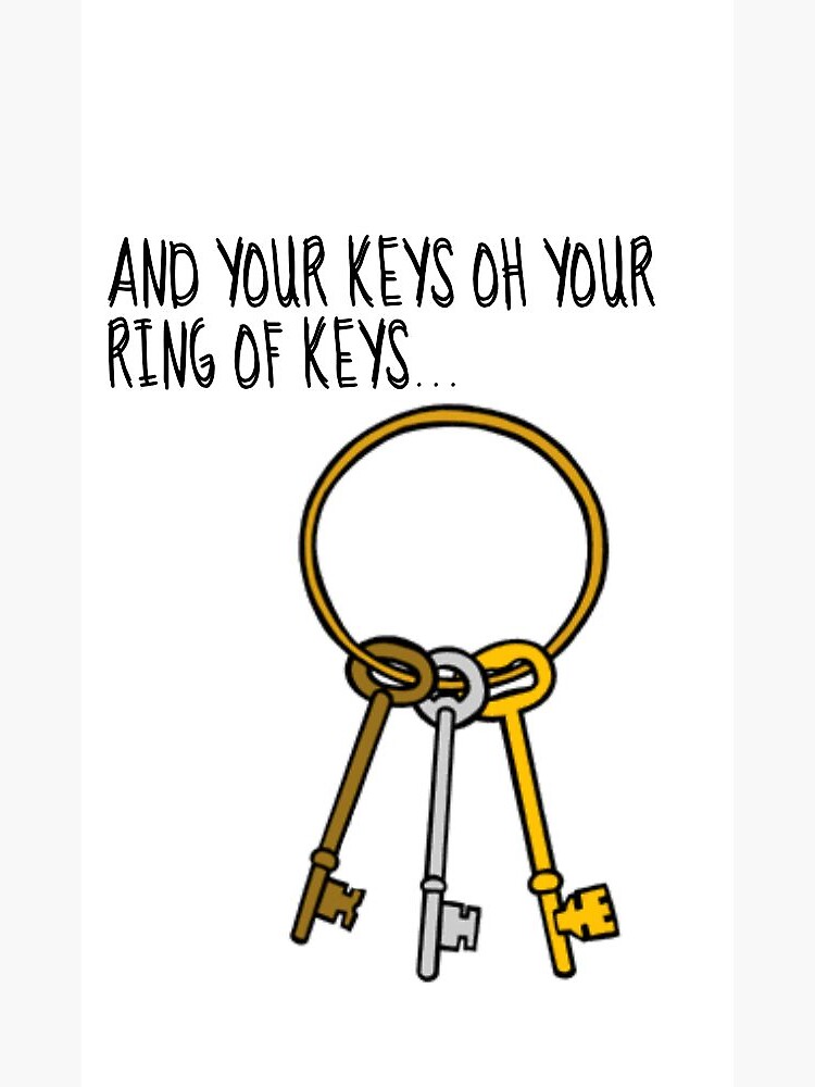 "RING OF KEYS FUN HOME" Sticker by Leahrozanski1 Redbubble
