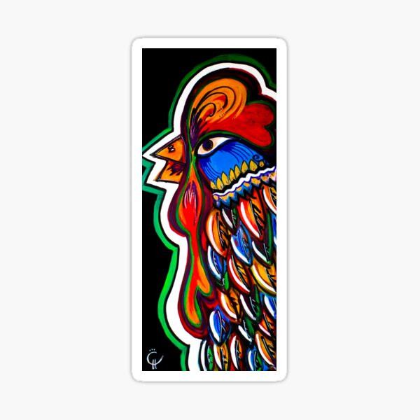 Folk Feathers Sticker