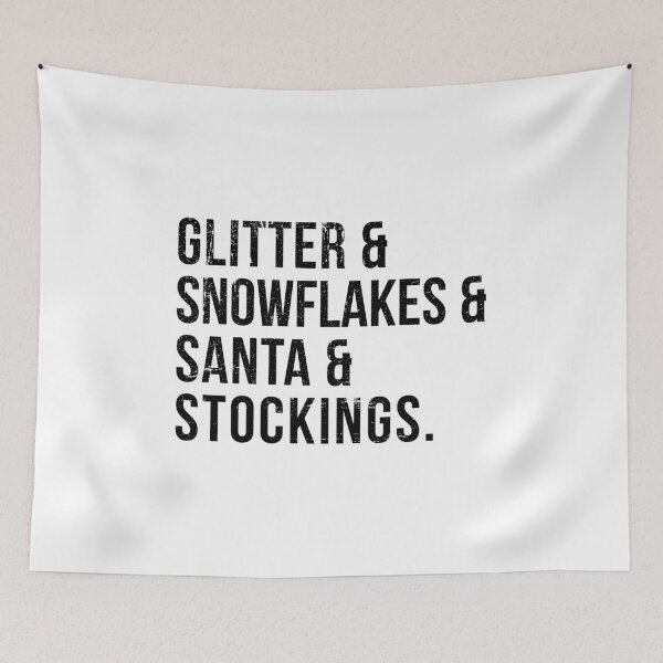Item preview, Glitter and Santa and Stockings and Snowflakes Design for Christmas Lovers designed and sold by Theodore Cory.