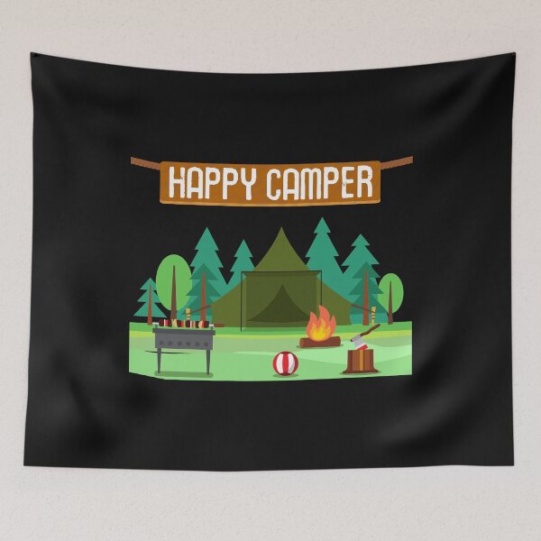 Item preview, Happy Camper Camping designed and sold by Bendthetrend.