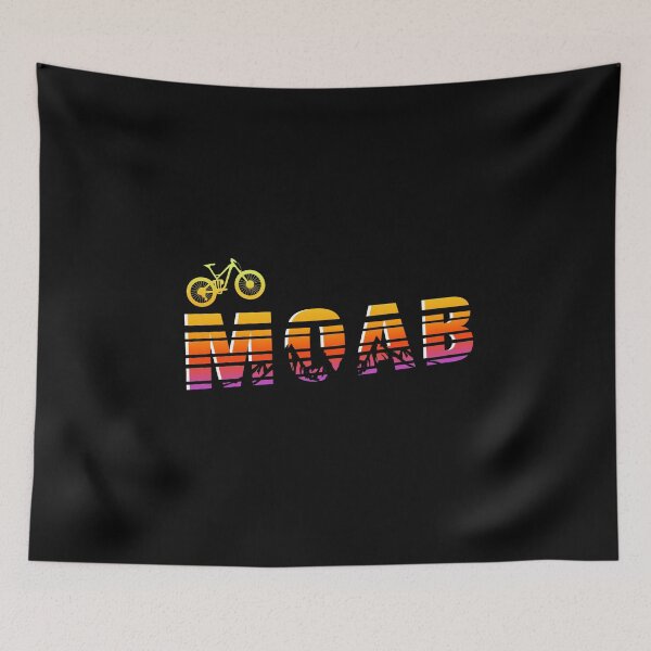 Item preview, MOAB Sunset Horizon MTB Mountain Bike Cyclist designed and sold by KNUXX Shop.