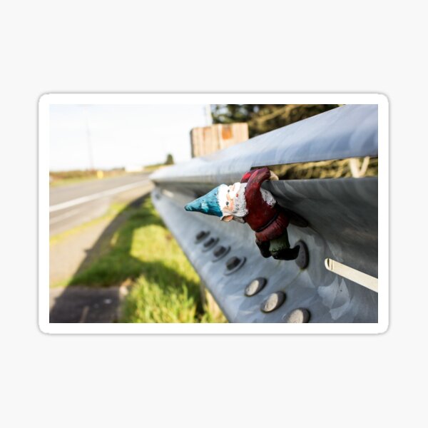 Guard Rail Gnome I Sticker