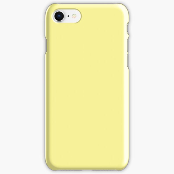 Pastel Yellow Solid Colour iPhone Snap Case