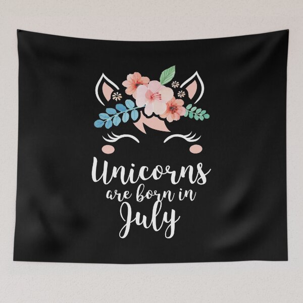 Item preview, Unicorns Are Born In July Shirt Birthday Month Gift Tee designed and sold by haselshirt.