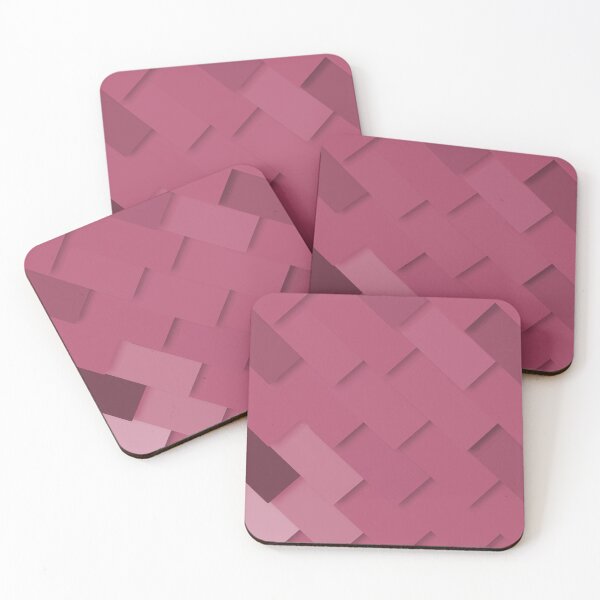 Item preview, Hot pink and red pattern, layered like shingles, tiles or those paint swatches you just cannot choose from!  designed and sold by Alice-Mills.