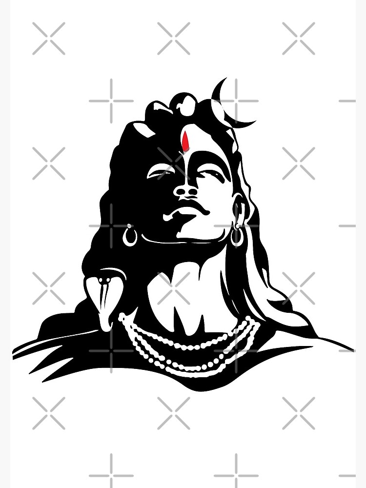 Sketch That Explains How Lord Shiva Looks, Hat Drawing, Basic Simple Cute  Cartoon Mahadev Outline, Isolated On White Background PNG Transparent Image  and Clipart for Free Download