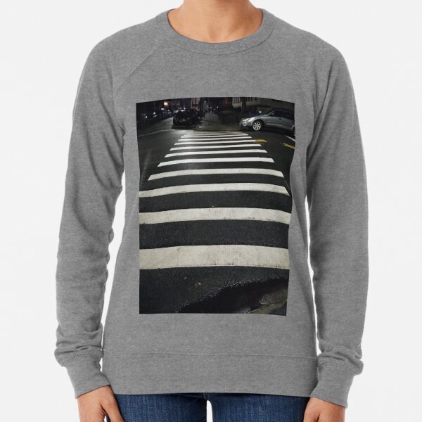 #Zebra #crossing, New York, #Manhattan, #Brooklyn, New York City, architecture, street, building, tree, car,   Lightweight Sweatshirt