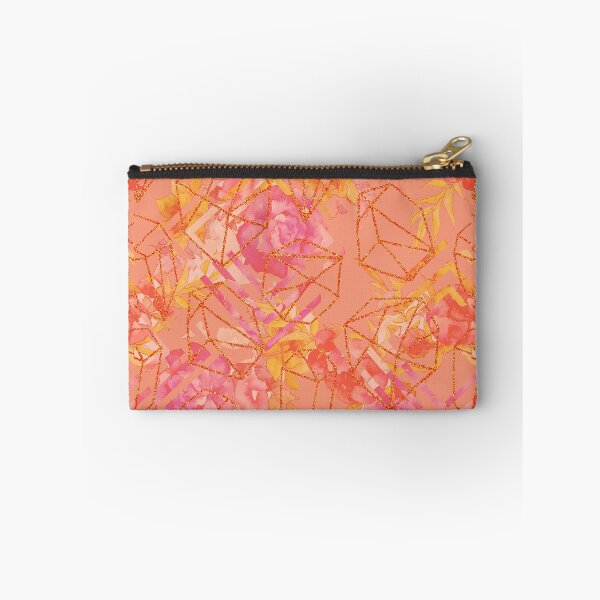 Artikelvorschau, Korallenrotes orange Rosa- und Goldfrühlingsfunkeln Terrariummuster entworfen und verkauft von ankka.
