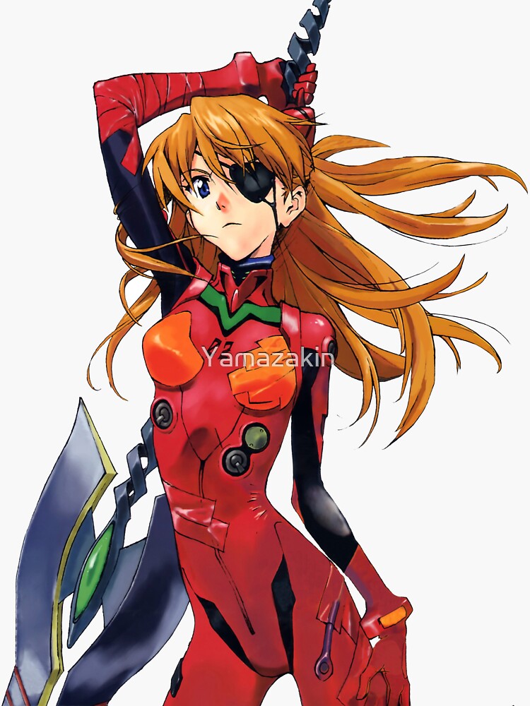 Asuka Langley Sohryu Neon Genesis Evangelion Sticker Sticker For