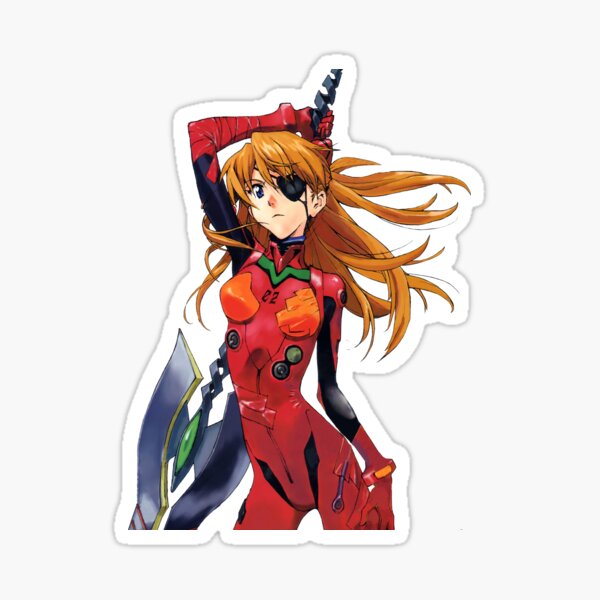 Vista previa del artículo con la obra «ASUKA LANGLEY SOHRYU - PEGATINA NEON GENESIS EVANGELION», diseñado y vendido por Yamazakin.