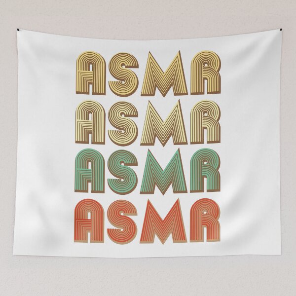 Item preview, ASMR Tingles Vintage Text Print Tshirt designed and sold by alltheprints.