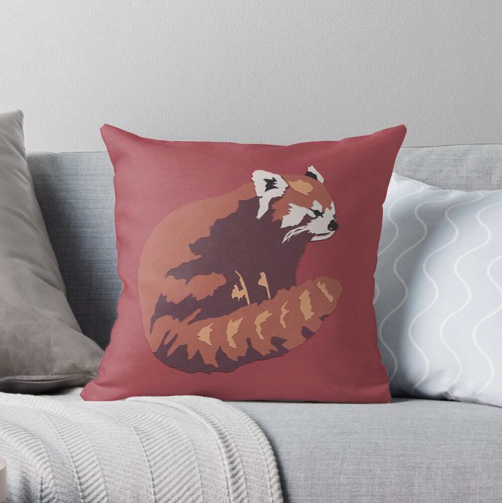 panda throw pillow