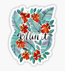 Pegatina Killin 'It - Tropical Red & Green