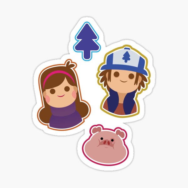 gravity falls mystery pattern Sticker