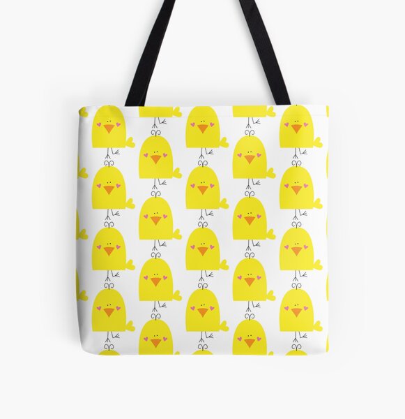 Cute Chick All Over Print Tote Bag