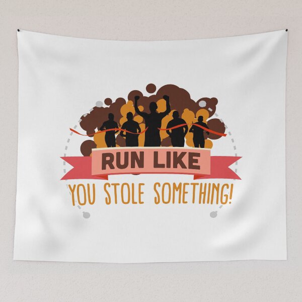 Item preview, Run Like You Stole Something Running designed and sold by festivalshirt.
