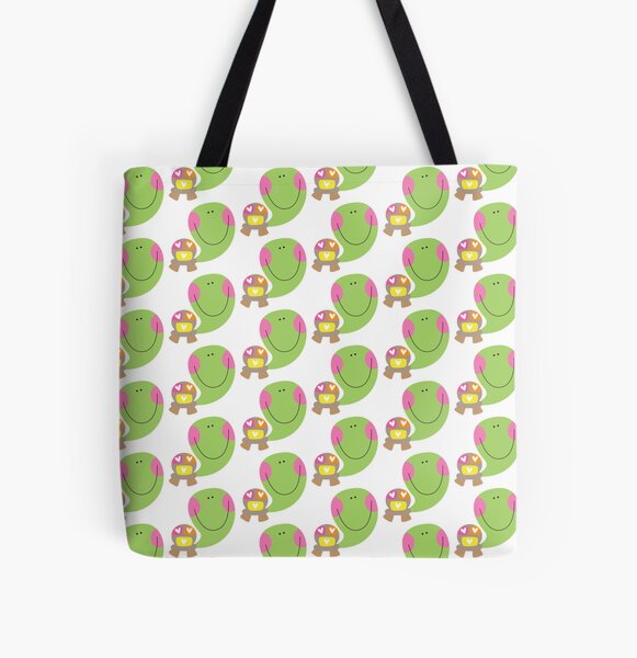 Cute Turtle All Over Print Tote Bag