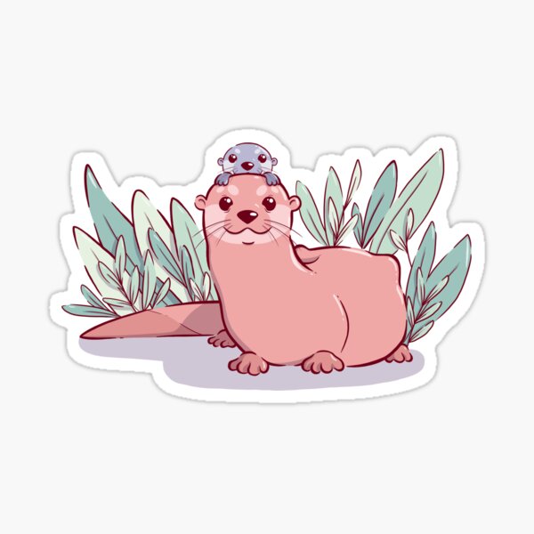 Otter Mother Sticker