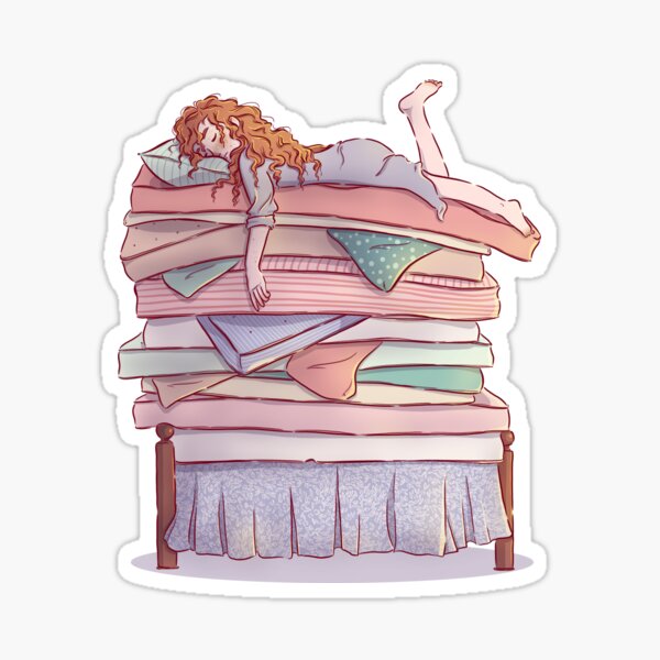 Princess and the Pea Sticker