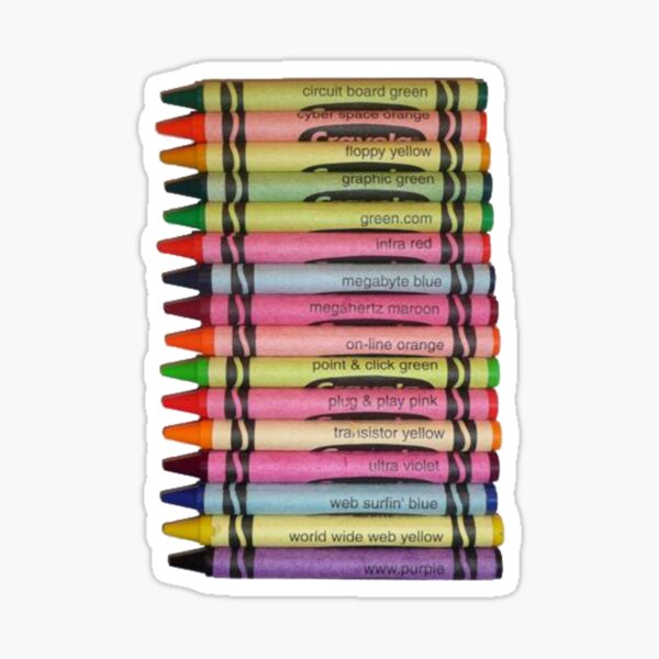 Crayons Stickers | Redbubble