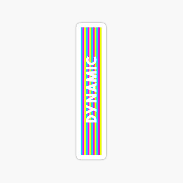 DYNAMIC fitness rainbow motivation Sticker