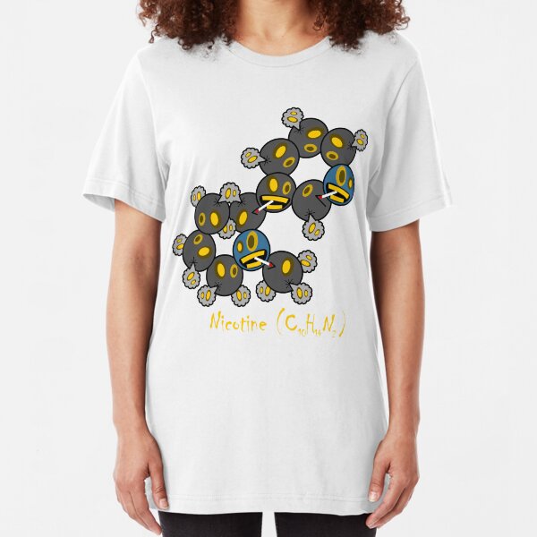 Nicotine (C10 H14 N2) Slim Fit T-Shirt