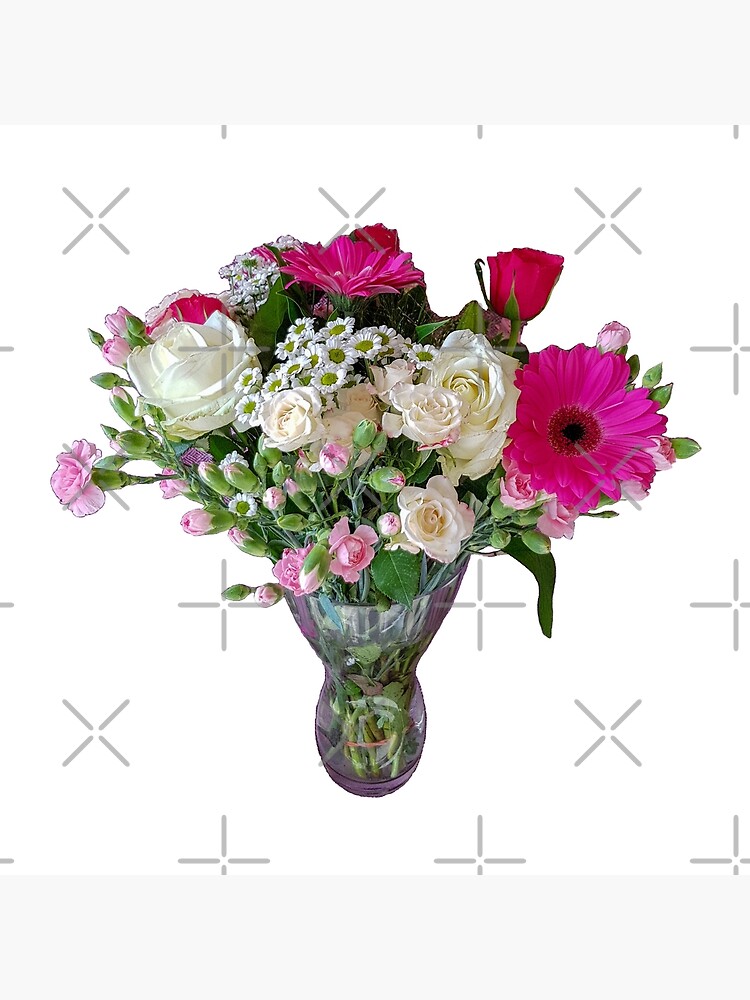 Daisies and Rose Vase