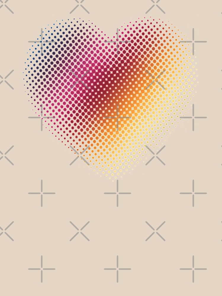 Linear Gradient on Halftone Heart (Paloma Gray/Gray) by jrbactor
